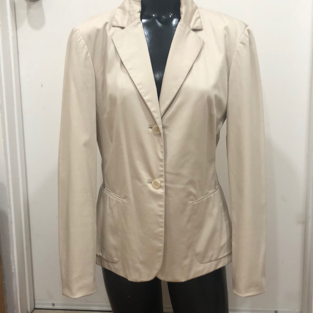 The Limited stretch woman lined button bright career blazer sz 4